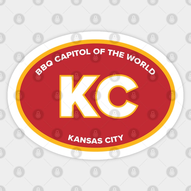 Kansas City Missouri KC BBQ Capitol Oval Sticker by TGKelly